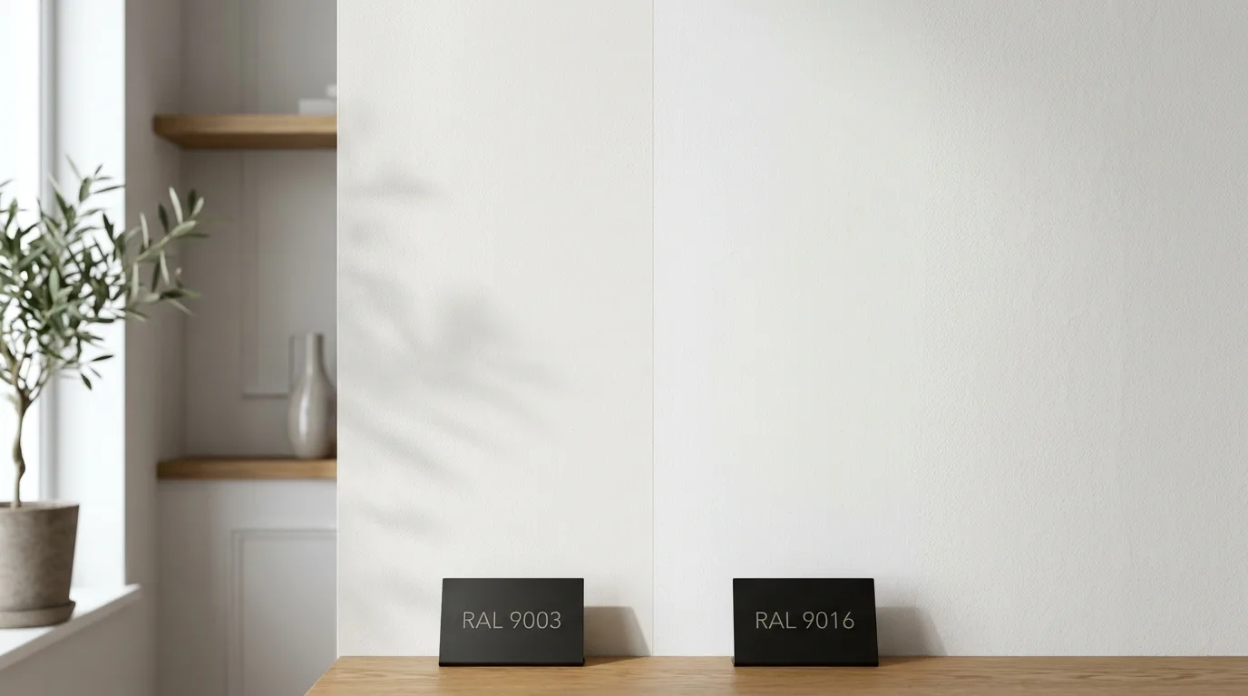 découvrez les différences entre les teintes ral 9003 et 9016 pour faire le meilleur choix de peinture adapté à vos besoins et à votre décoration.