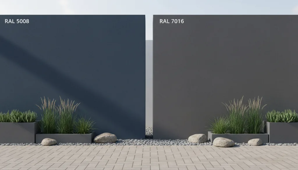 découvrez les différences entre les teintes ral 5008 et 7016 pour choisir la couleur idéale qui sublimera votre projet avec style et harmonie.